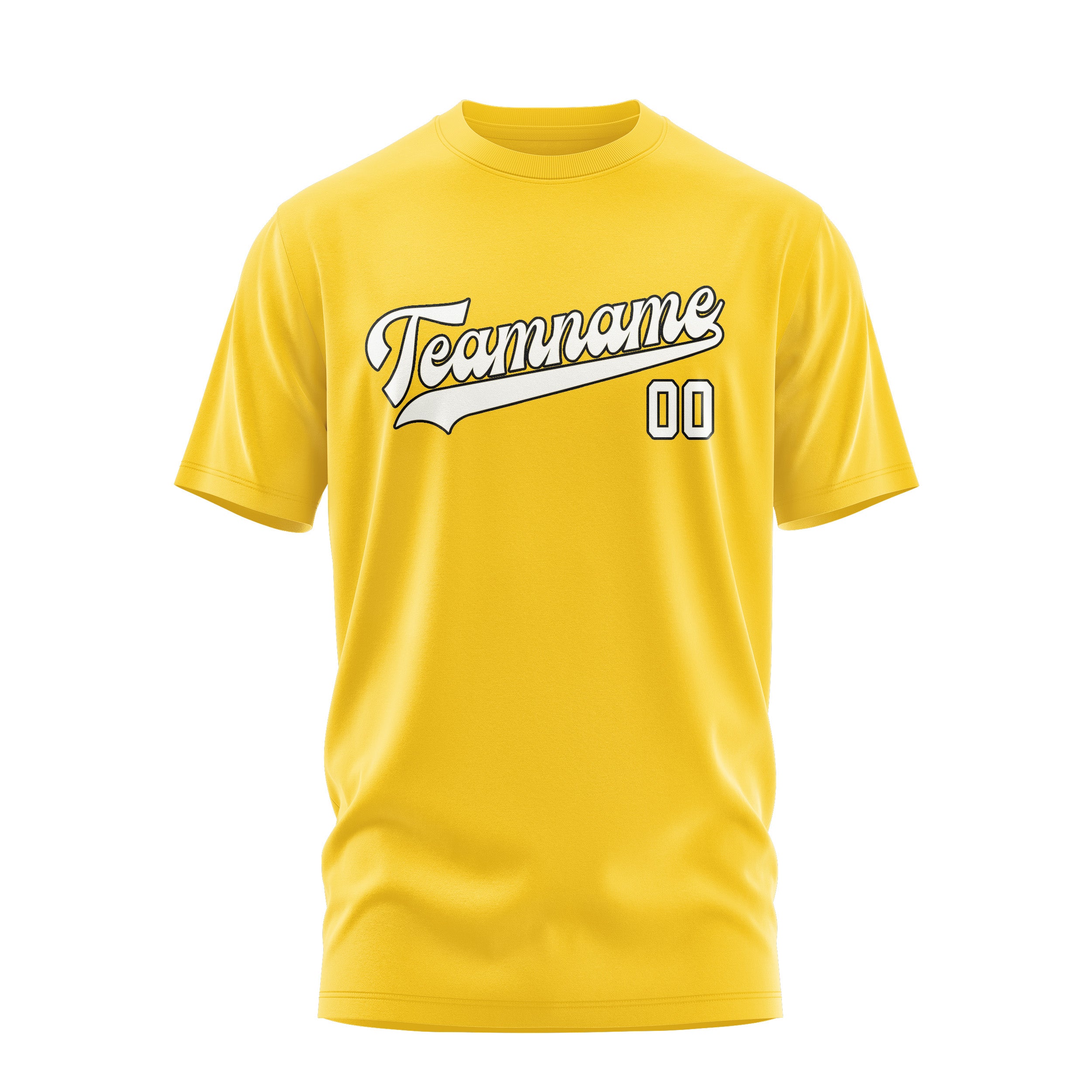 Custom Gold White T-Shirt