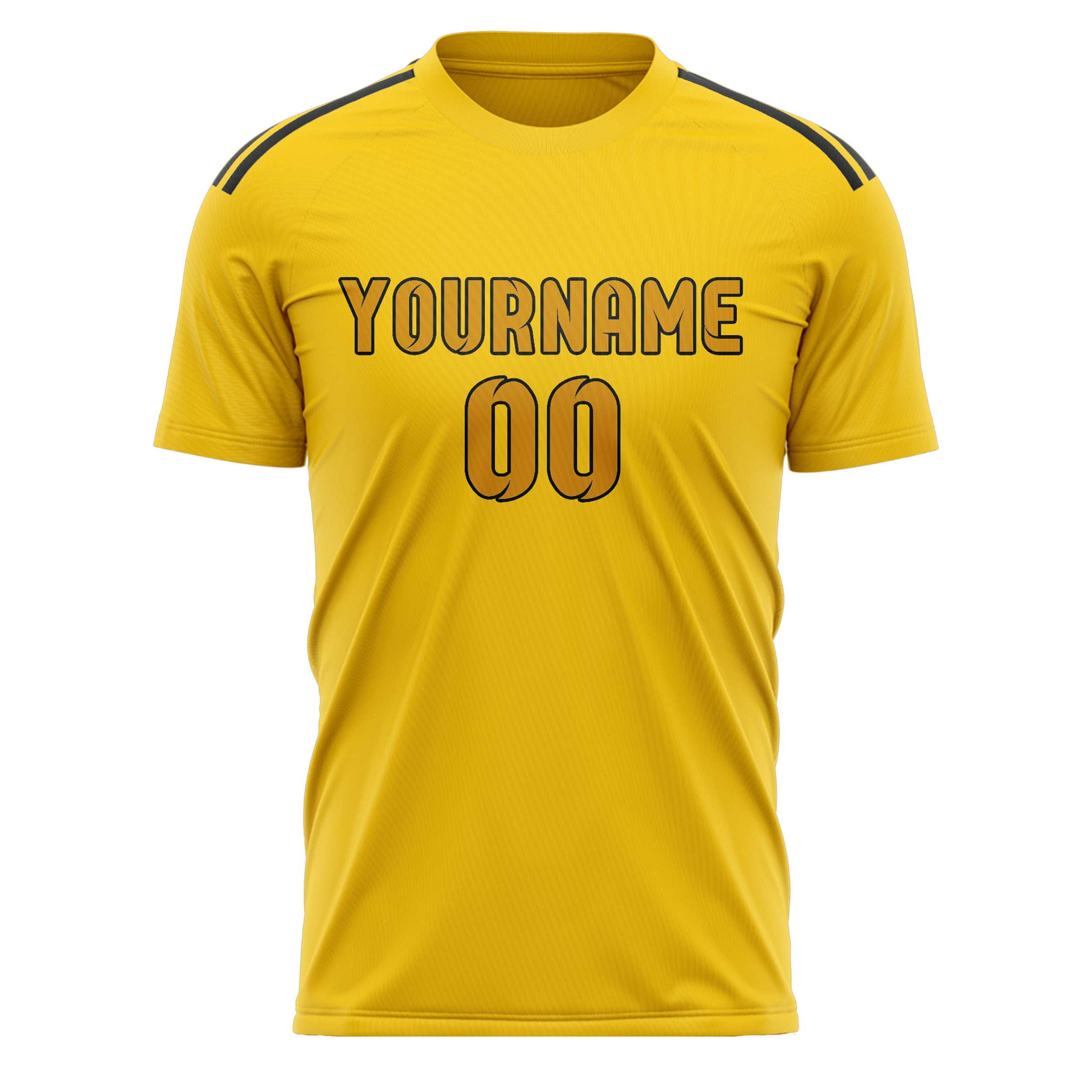 Custom Gold Yellow Soccer Jersey