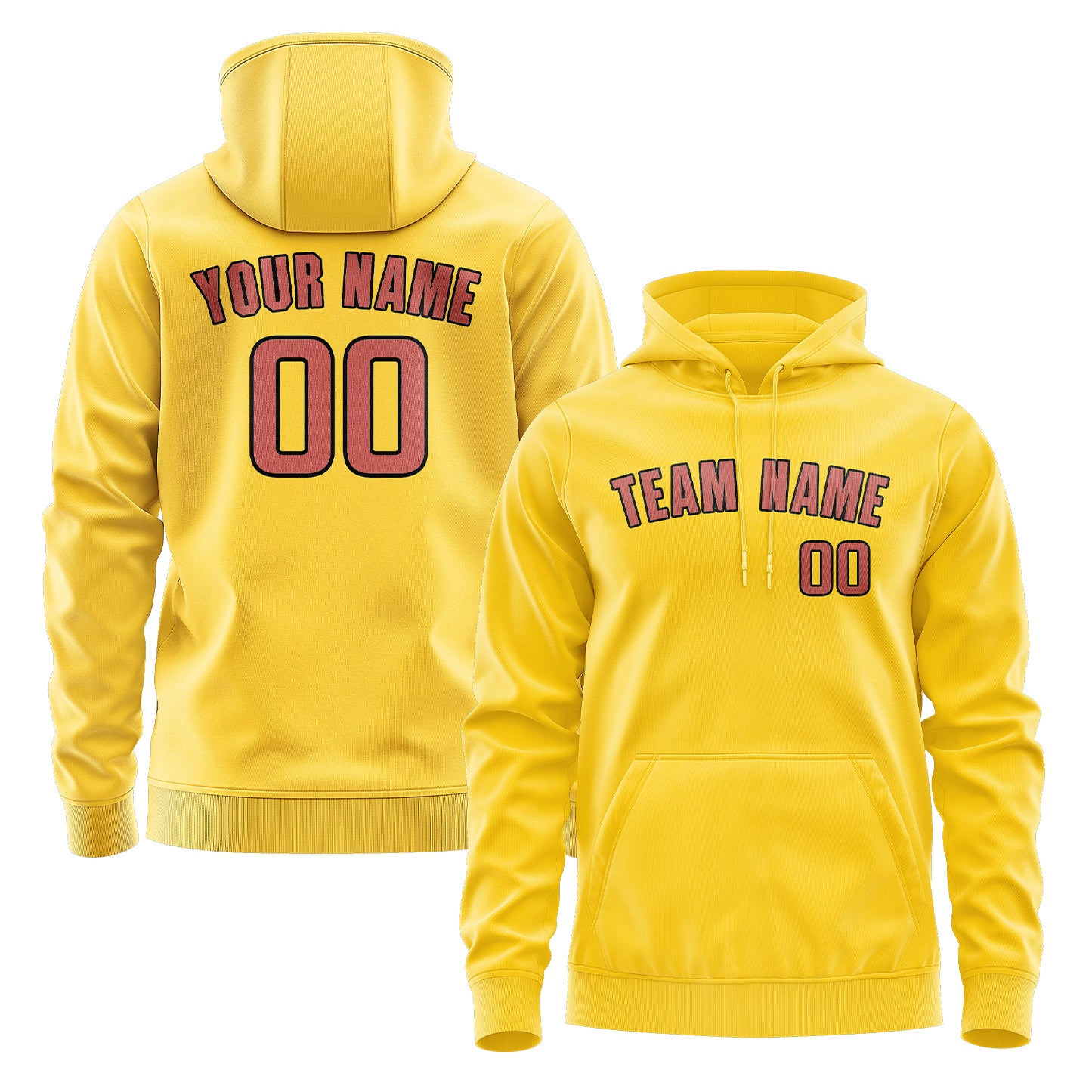 Custom Gold Copper Rose Hoodie