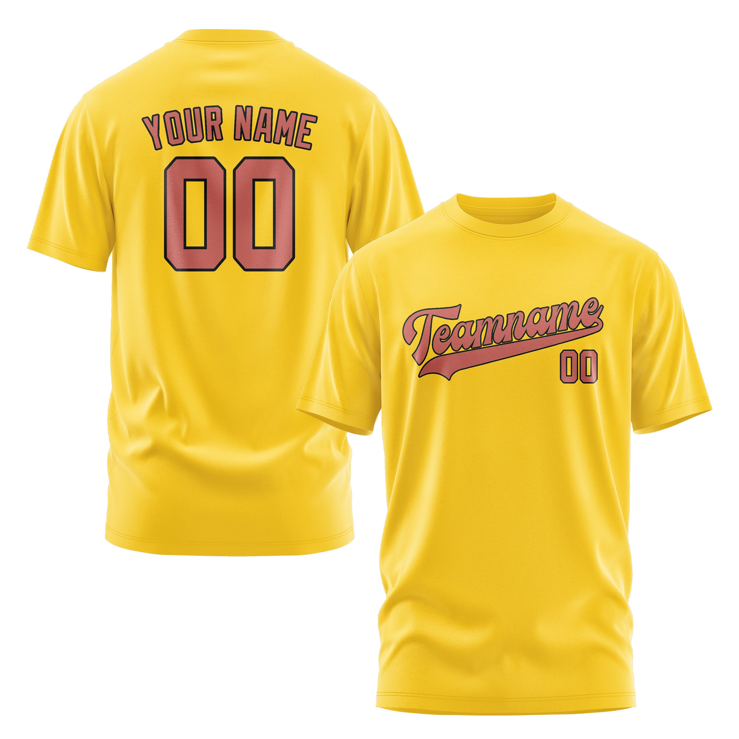 Custom Gold Copper Rose T-Shirt
