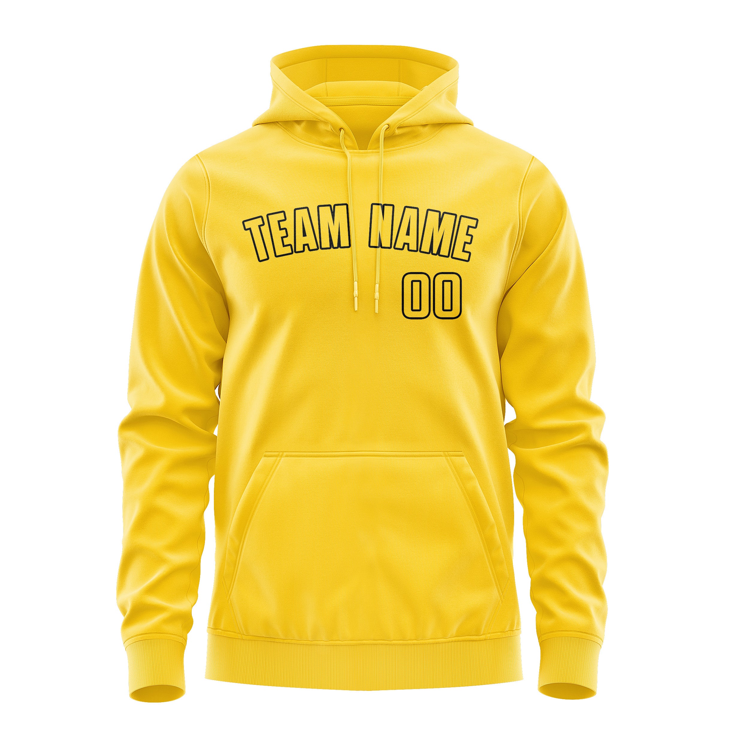 Custom Gold Gold Hoodie
