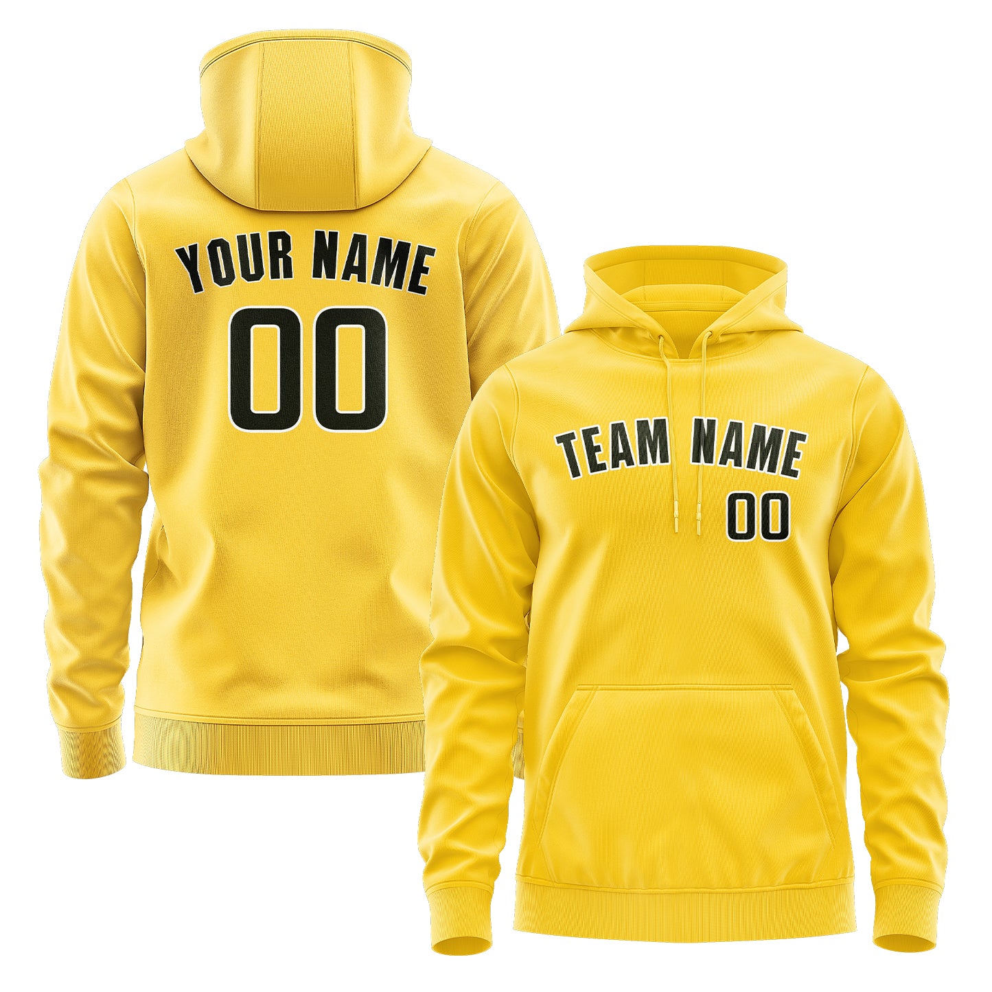 Custom Gold Olive Hoodie