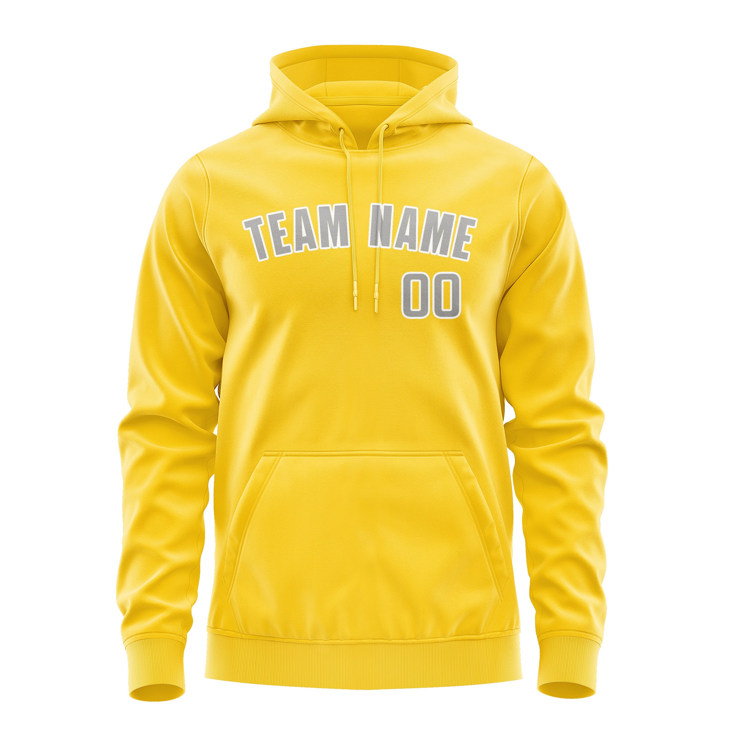 Custom Gold Gray Hoodie