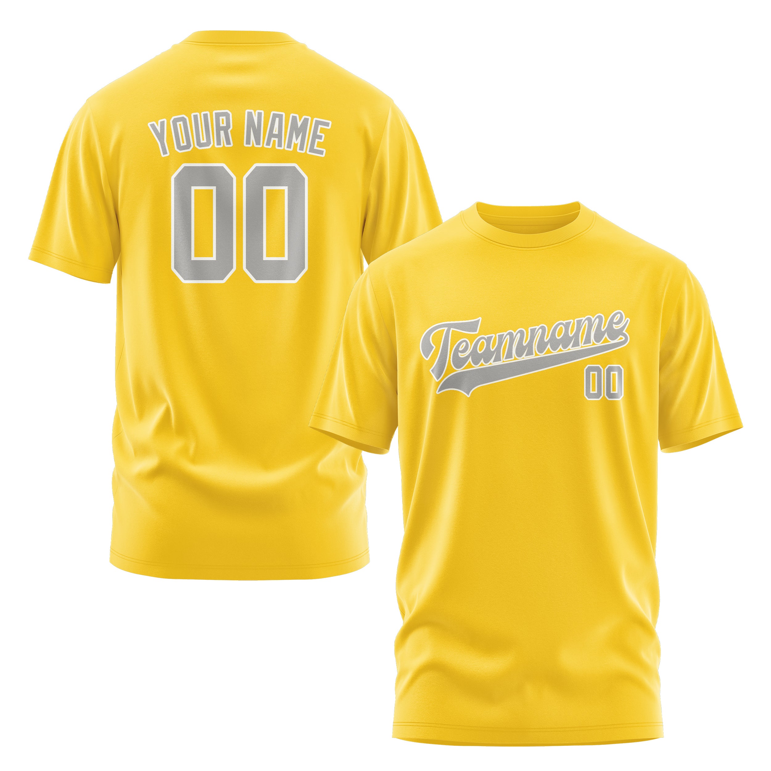 Custom Gold Gray T-Shirt