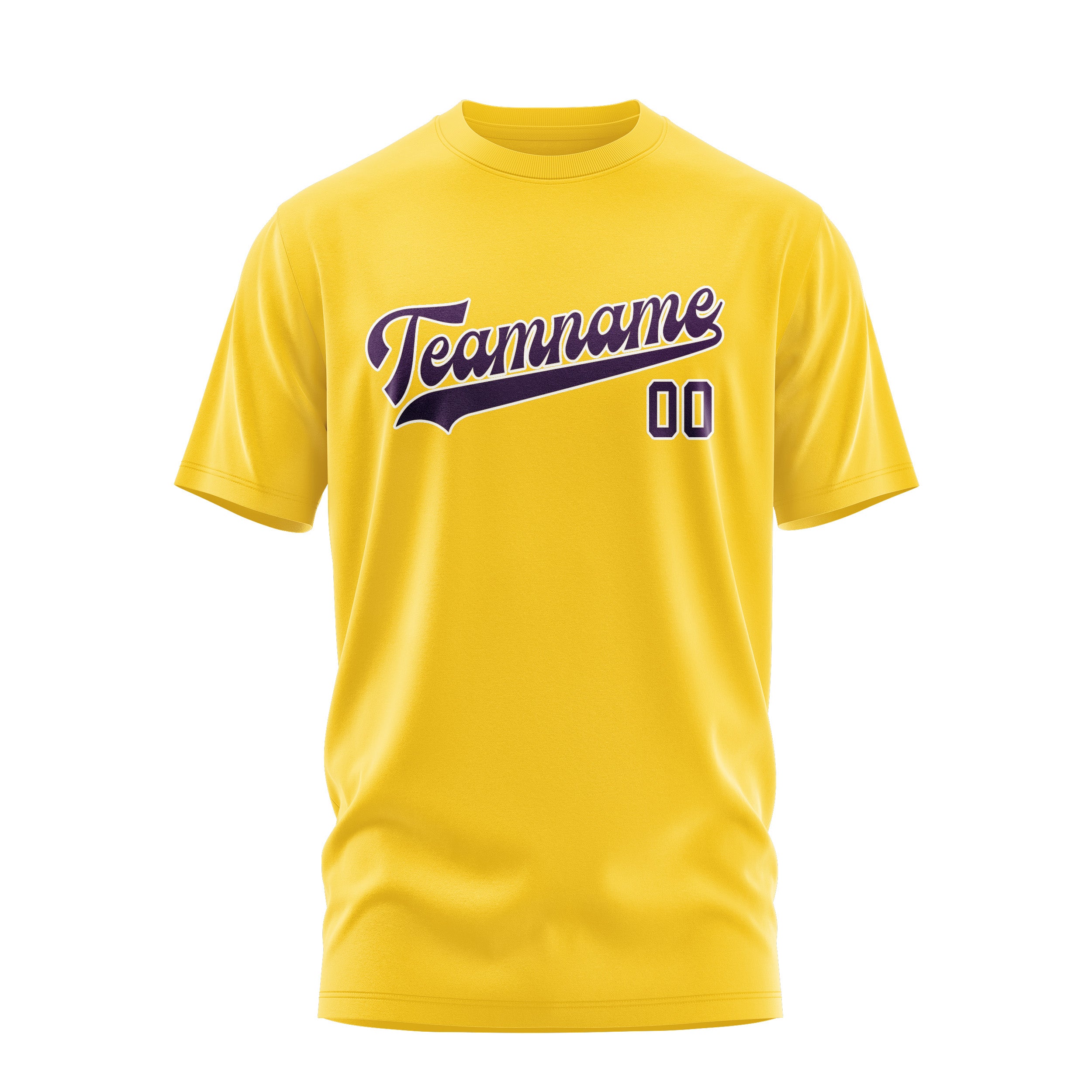 Custom Gold Purple T-Shirt