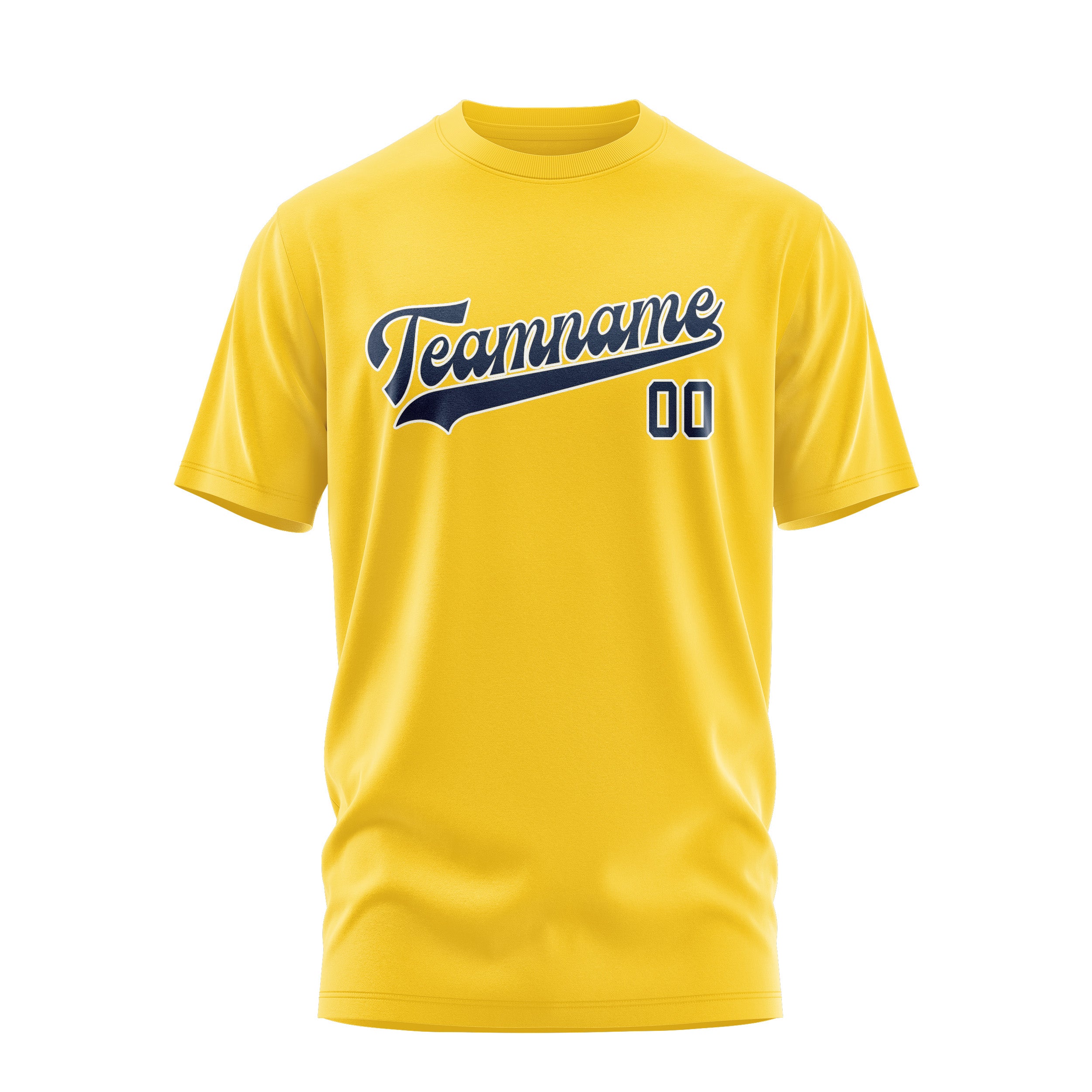 Custom Gold Blue T-Shirt