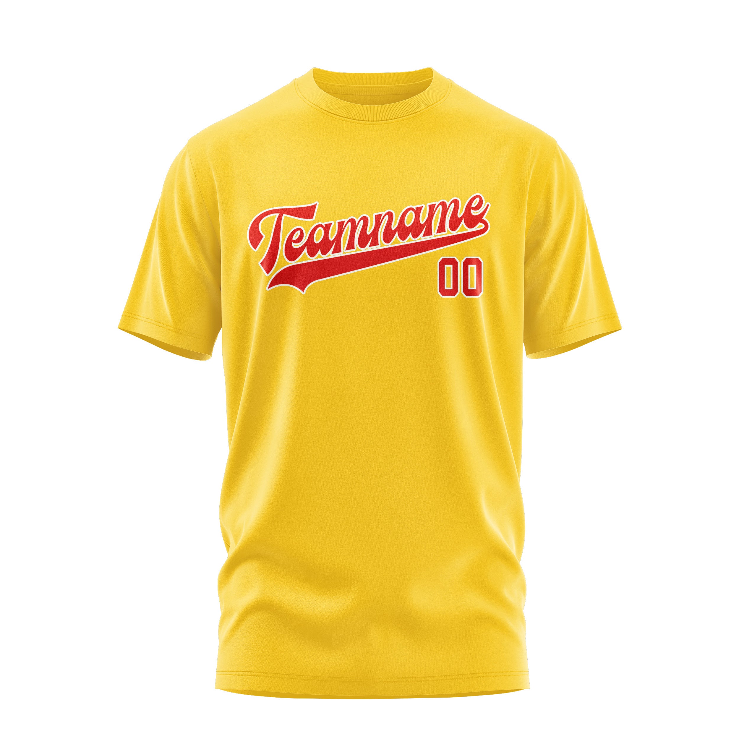 Custom Gold Orange Red T-Shirt