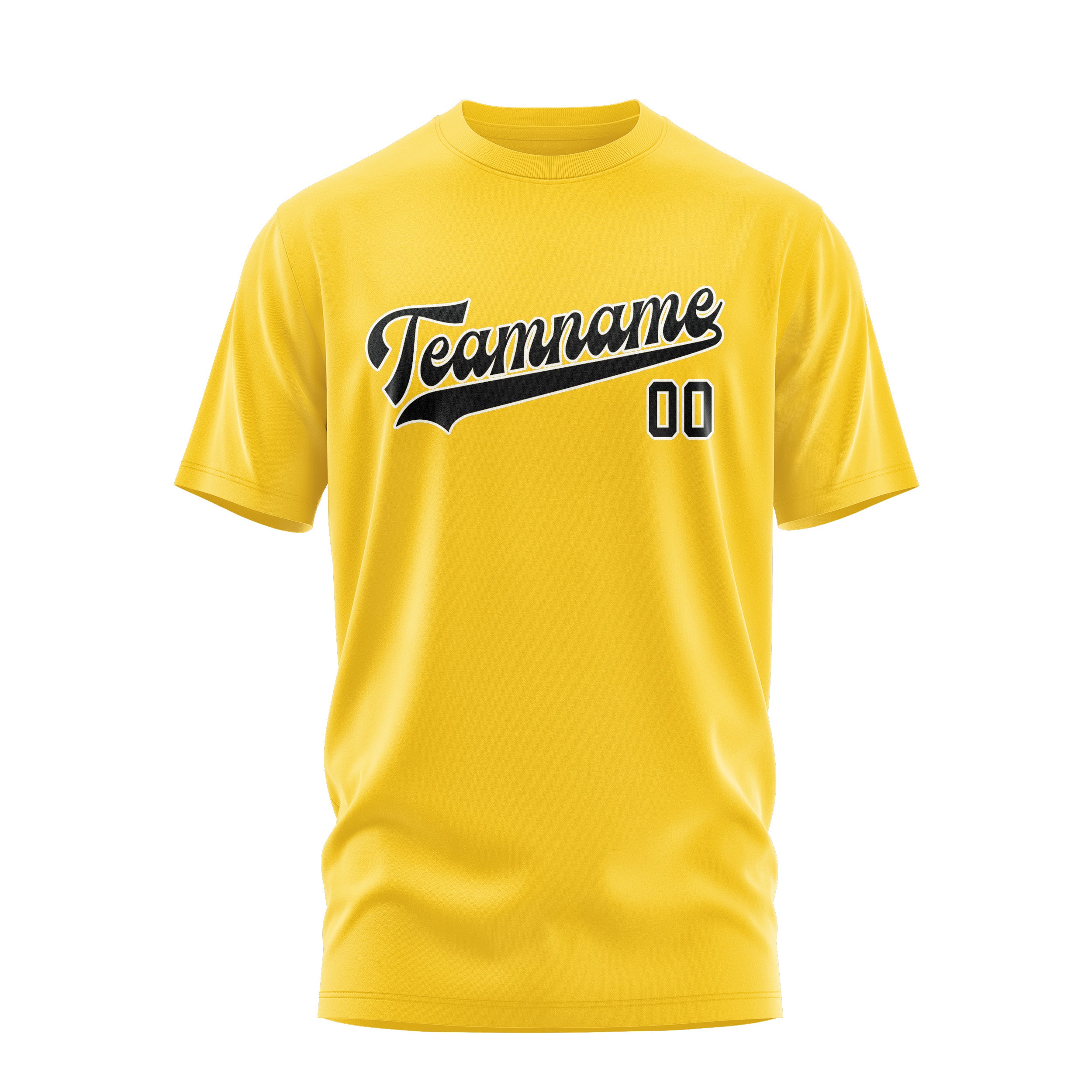 Custom Gold Black T-Shirt