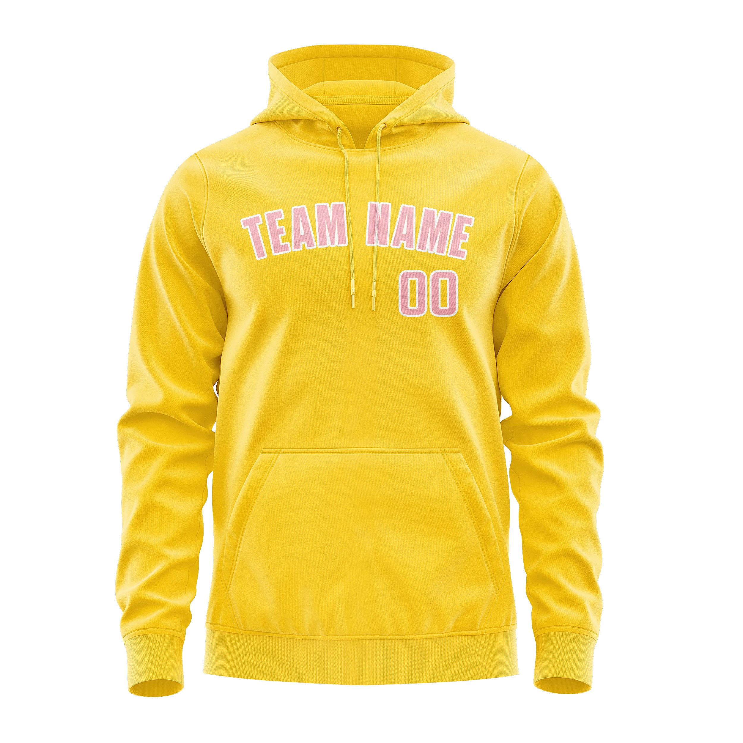 Custom Gold Light Pink Hoodie