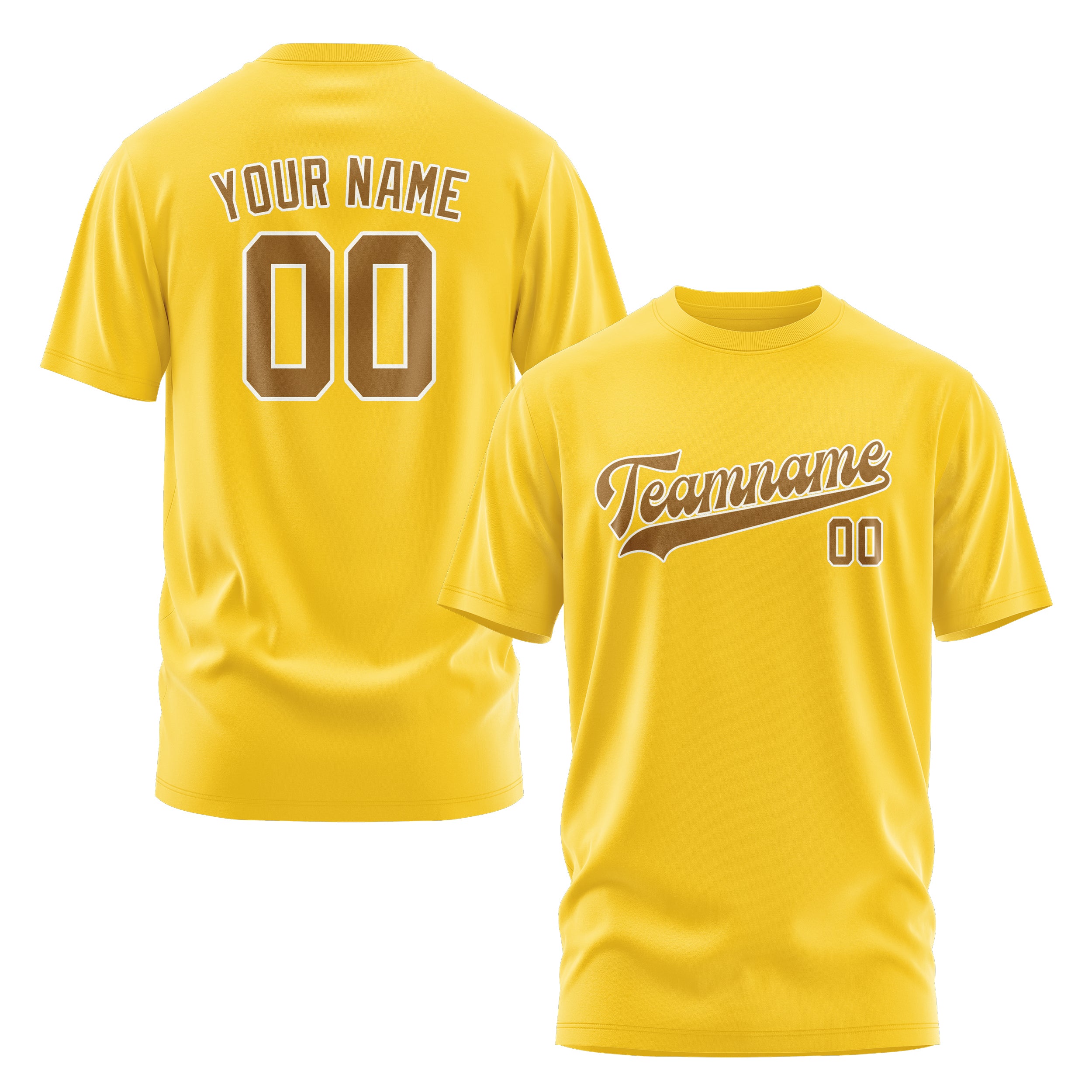 Custom Gold Khaki T-Shirt