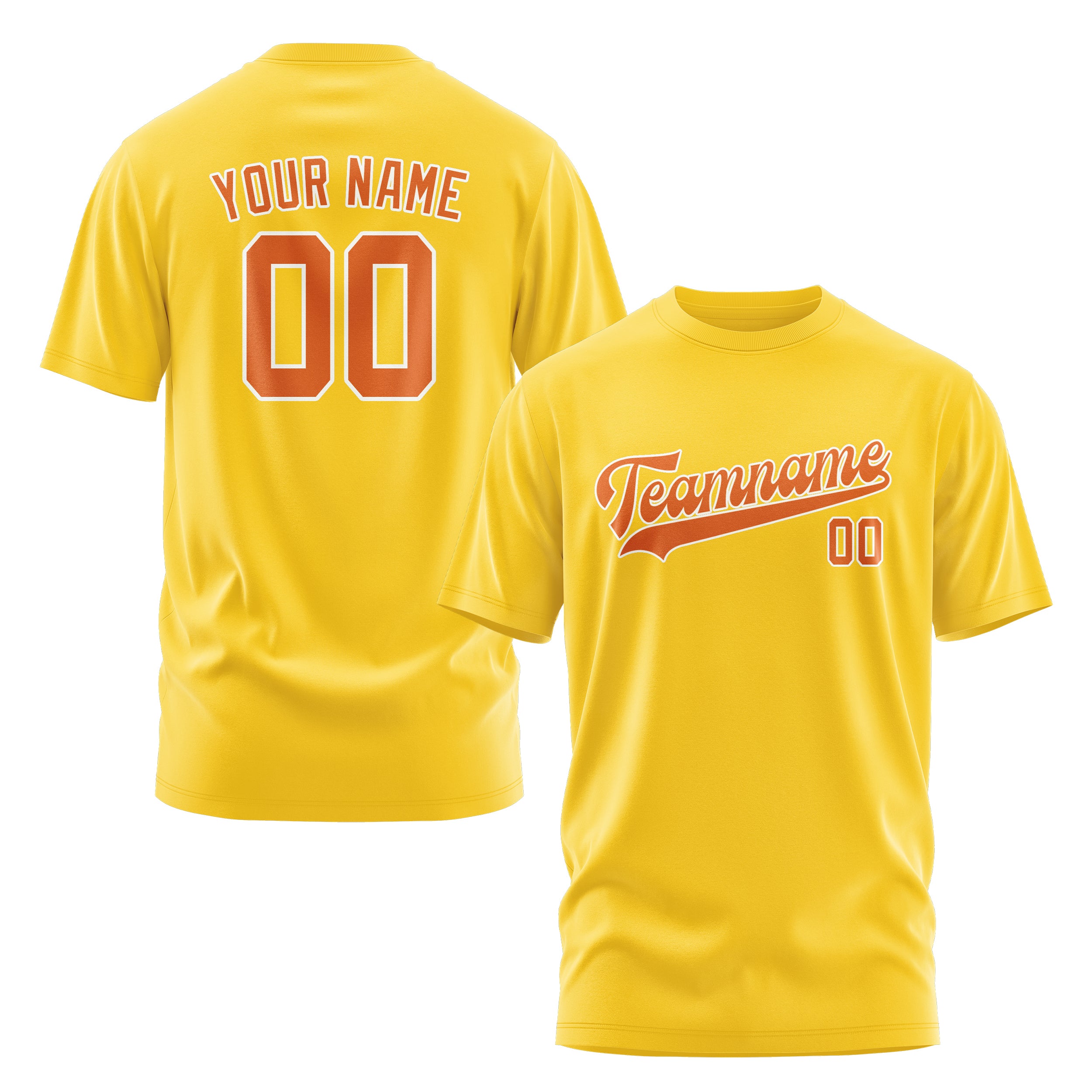 Custom Gold Orange T-Shirt