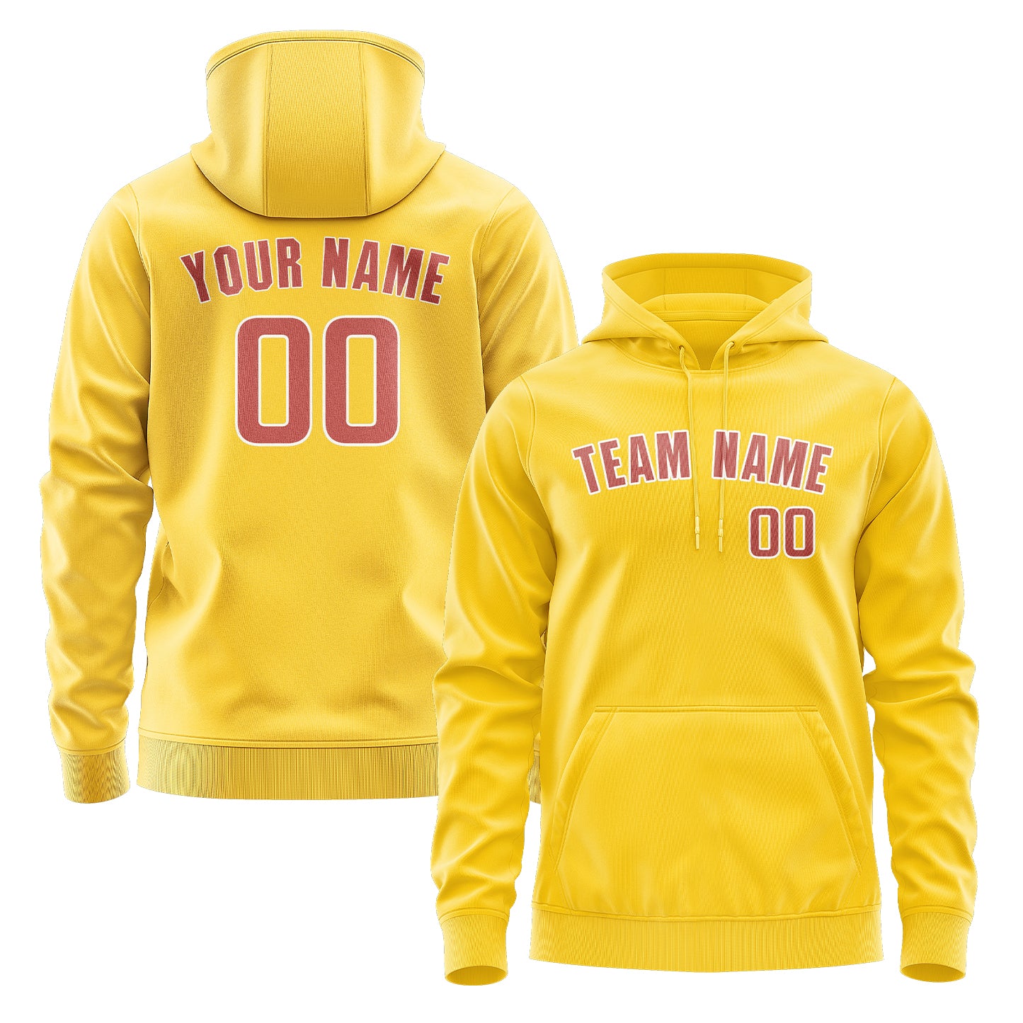 Custom Gold Copper Rose Hoodie