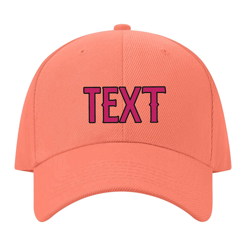 Custom Coral Pink Light Pink Hat 31B21713