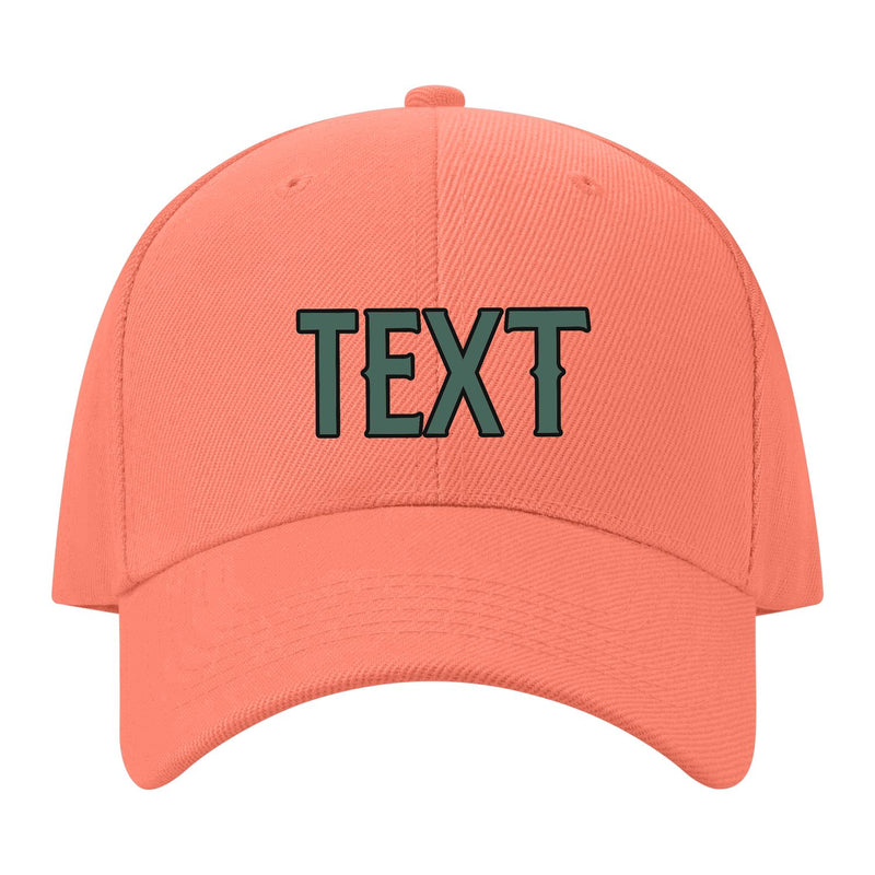 Custom Coral Pink Slate Gray Hat 31B21727