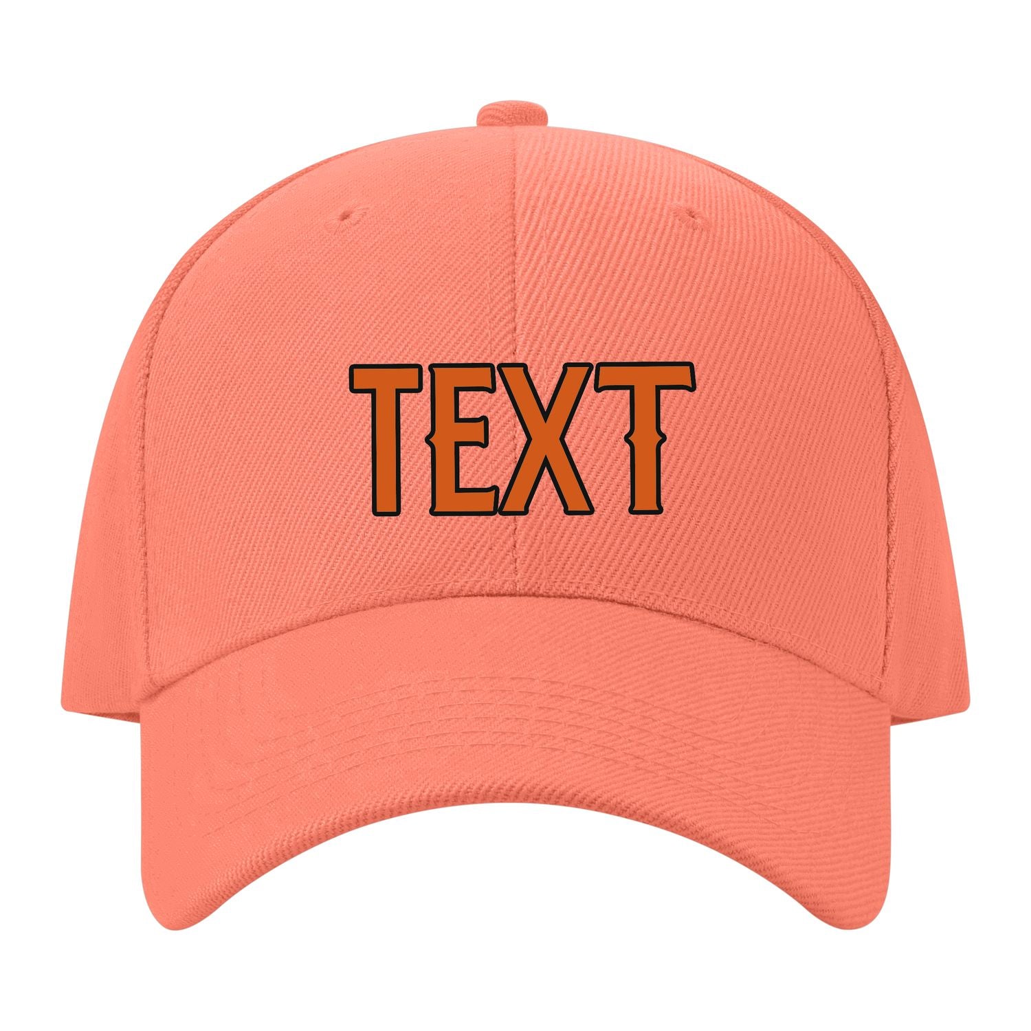 Custom Coral Pink Blue Green Hat 31B21728