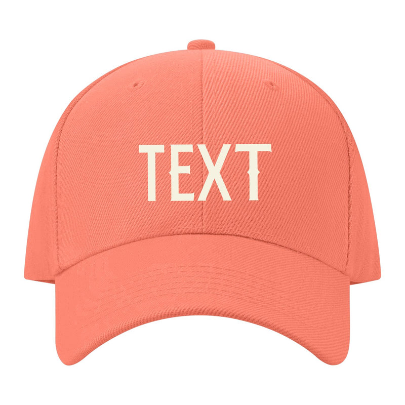 Custom Coral Pink Light Purple Hat 31B21803