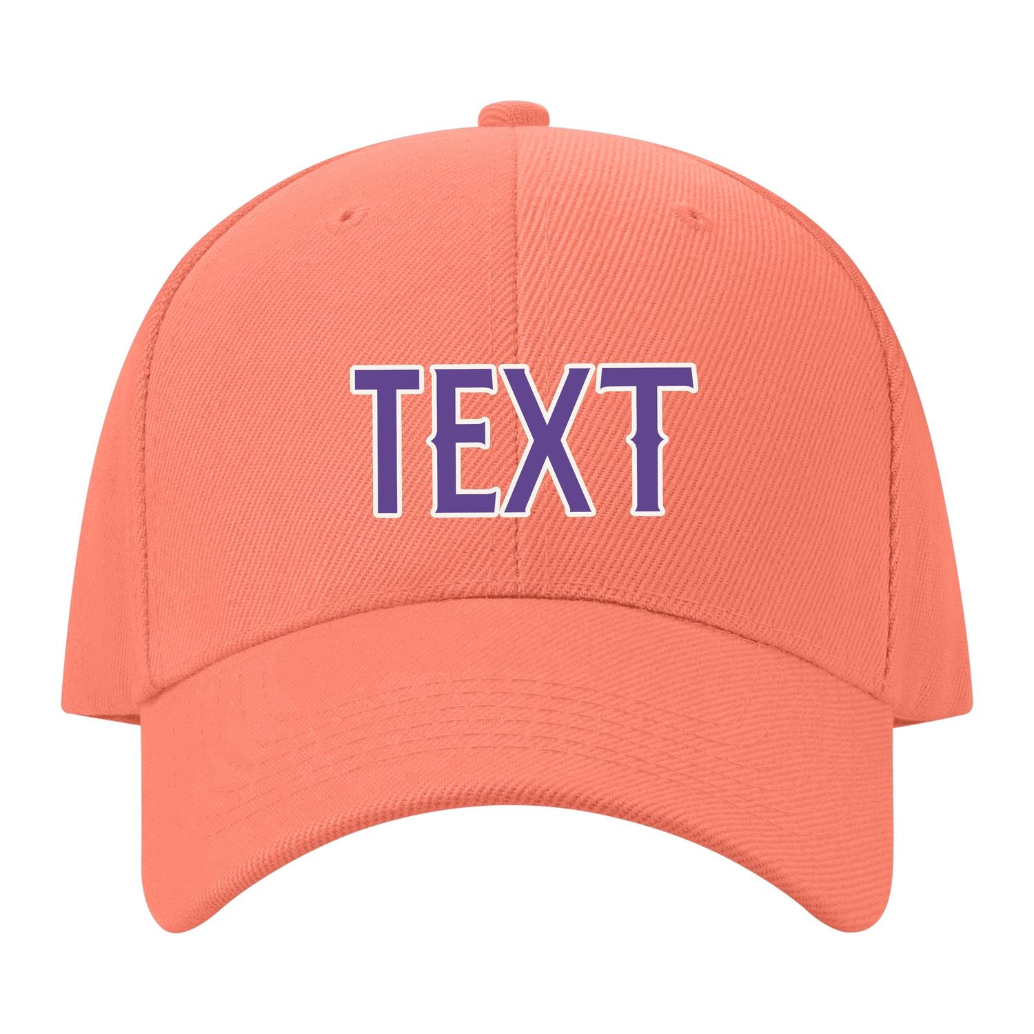 Custom Coral Pink Yellow Hat 31B21823