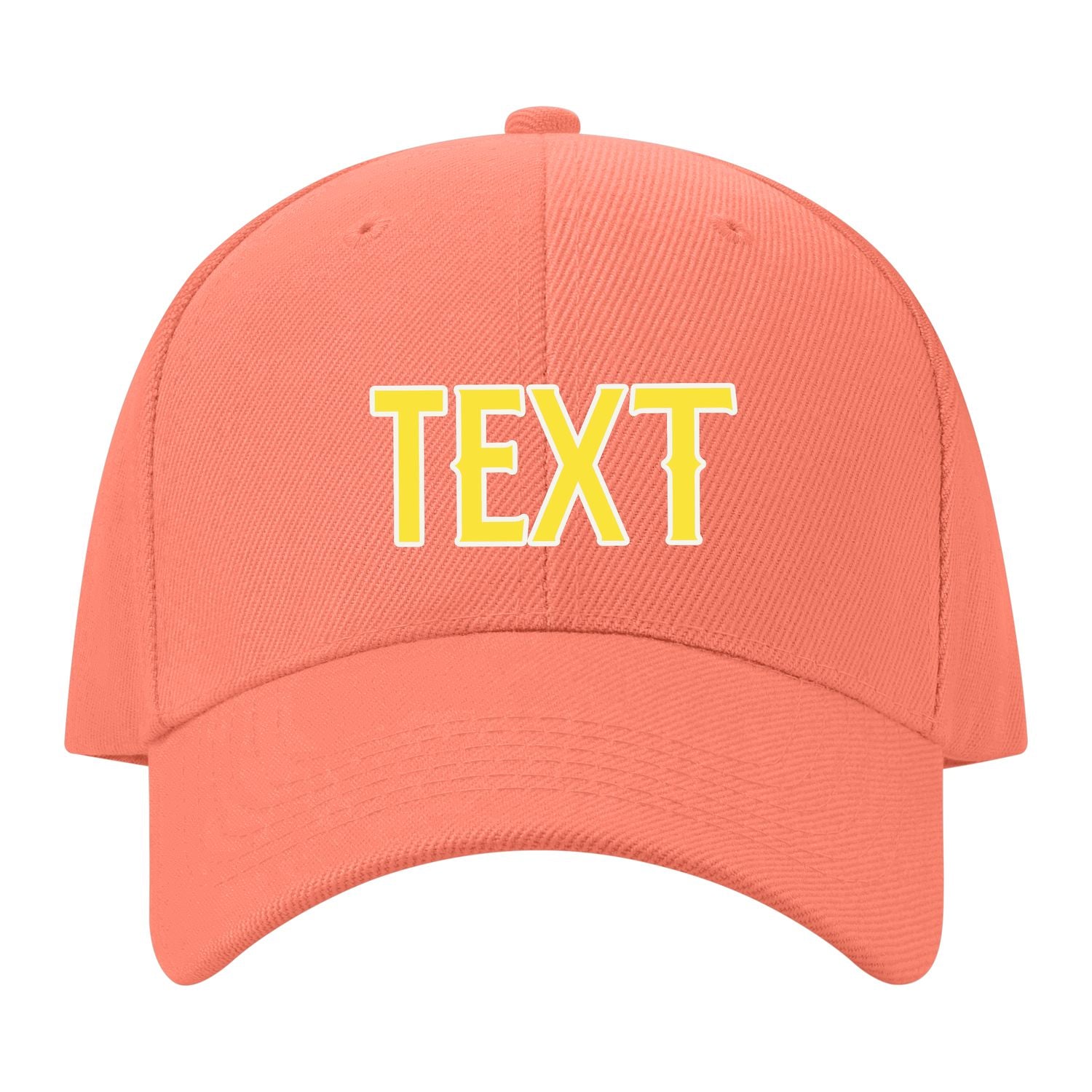 Custom Coral Pink Light Coral Red Hat 31B21826