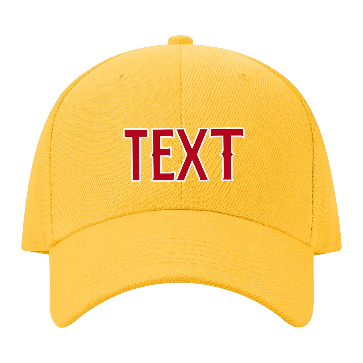 Custom Gold Crimson Red Hat 33B21814