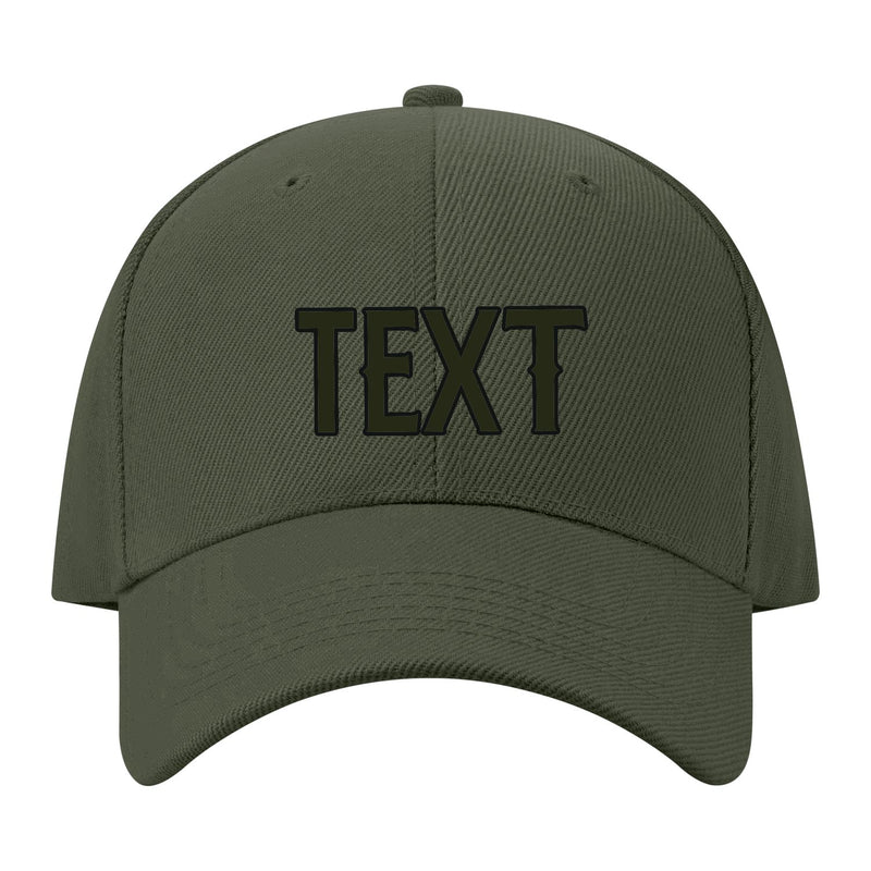 Custom Dark Green White Hat 34B21702