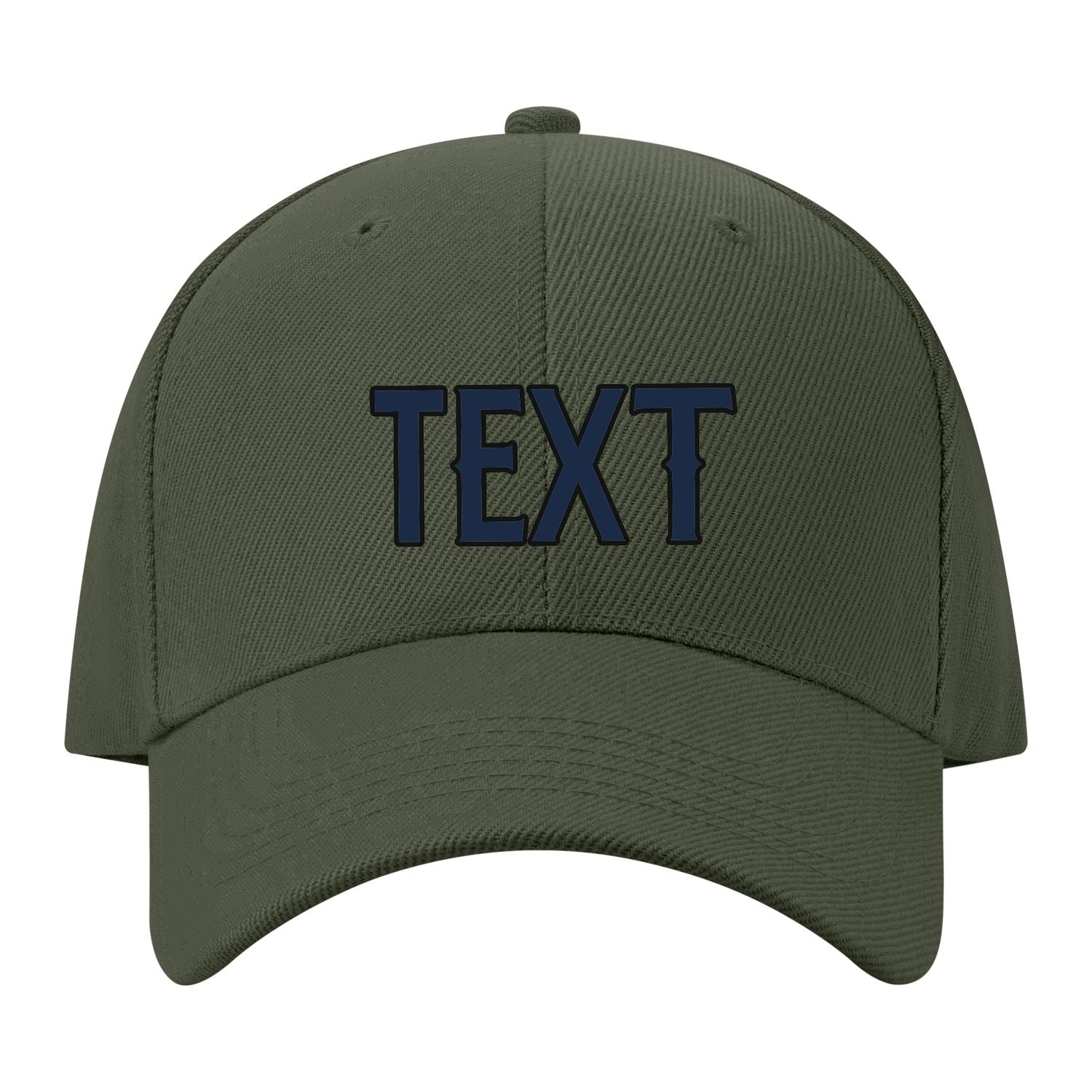 Custom Dark Green Pink Hat 34B21710