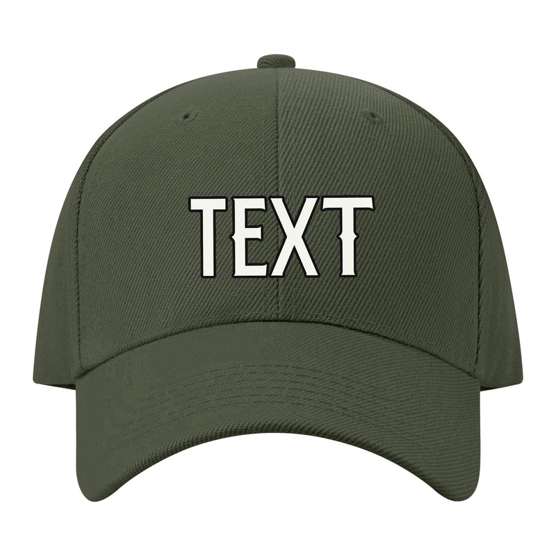 Custom Dark Green Pale Ice Blue Hat 34B21718