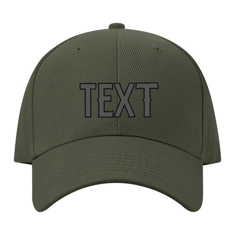 Custom Dark Green Orange Hat 34B21720