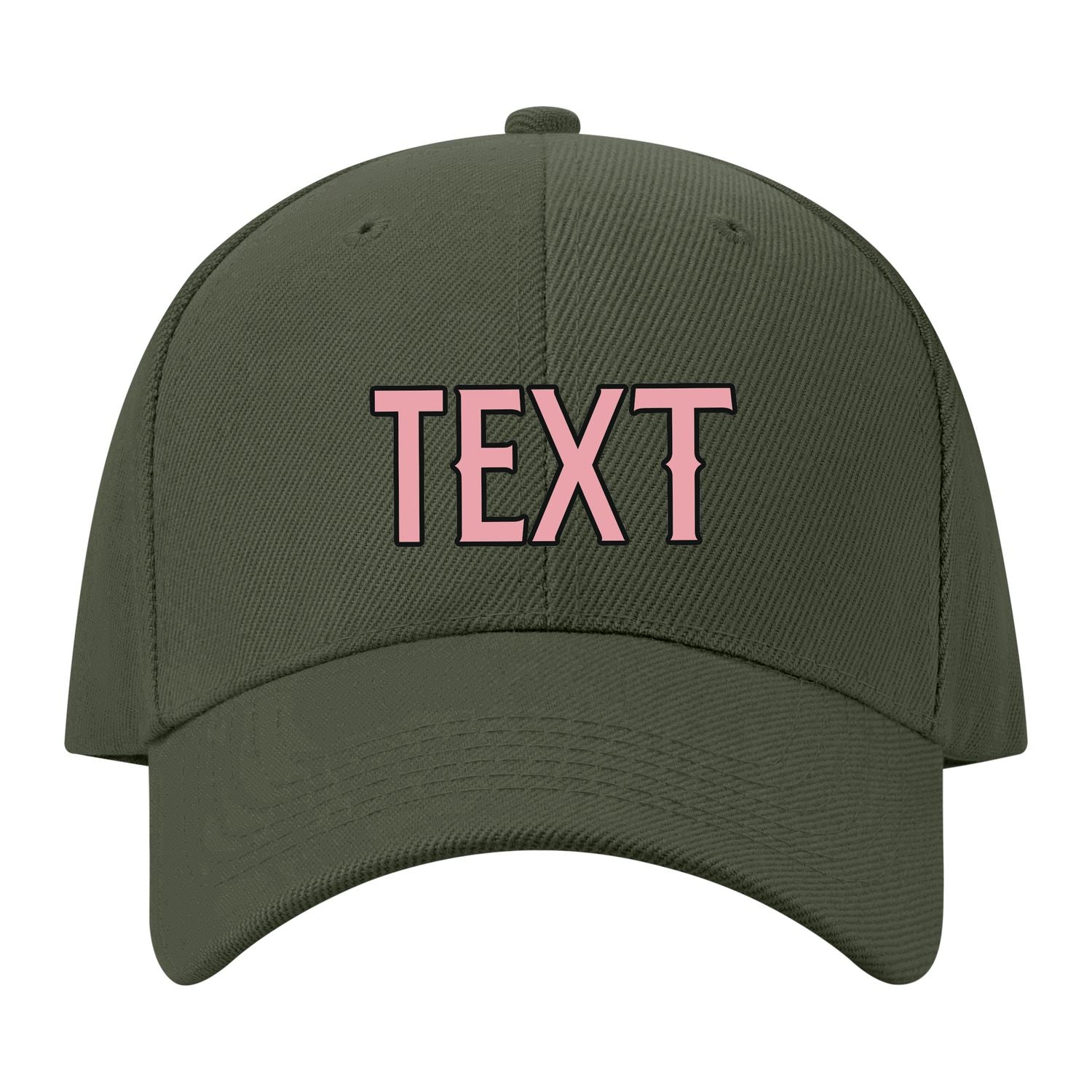 Custom Dark Green Light Emerald Green Hat 34B21721