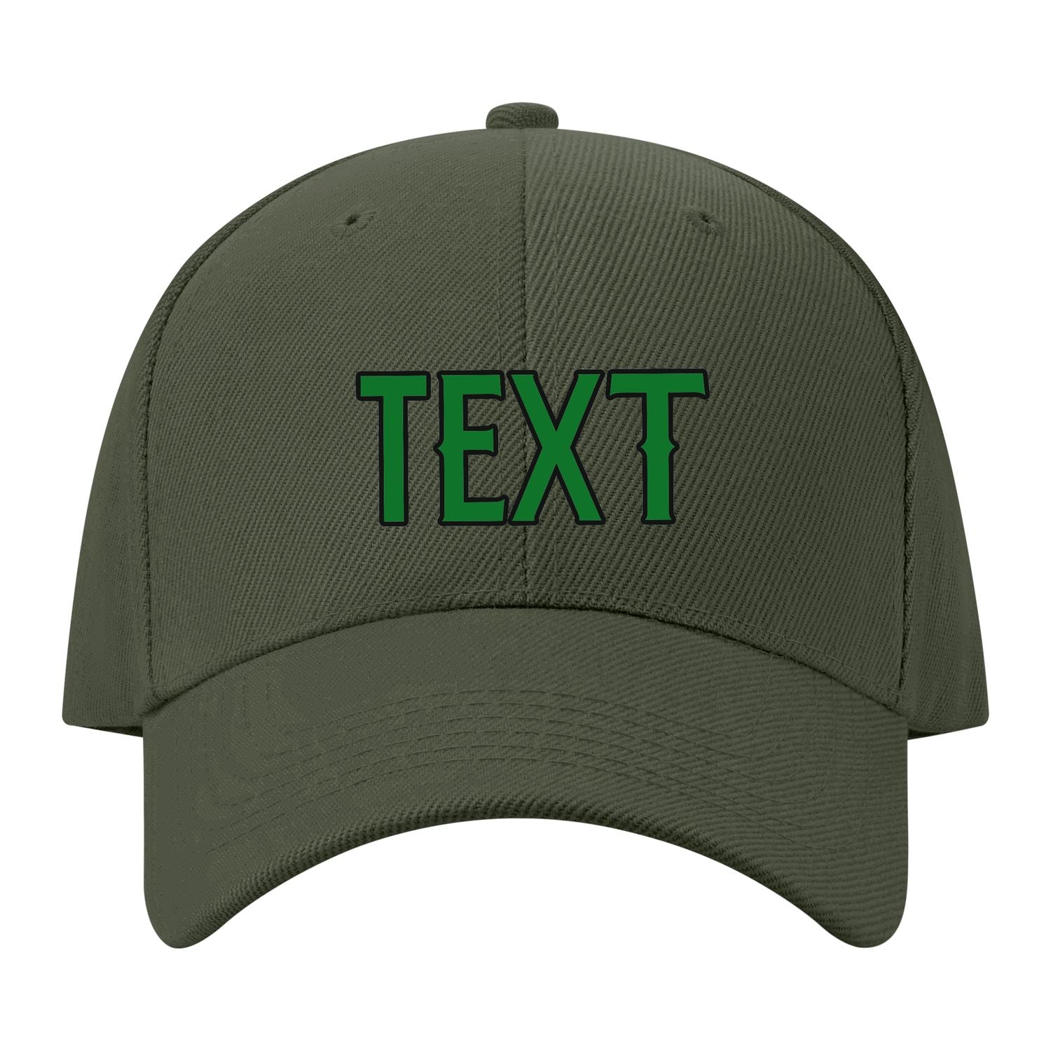 Custom Dark Green Misty Rose Hat 34B21724
