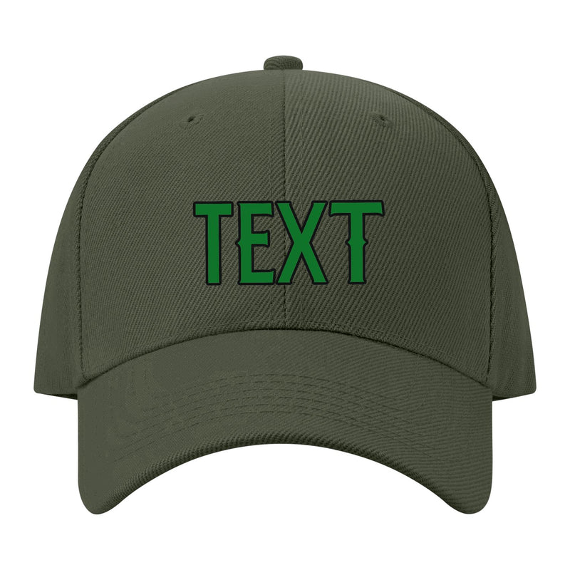 Custom Dark Green Misty Rose Hat 34B21724