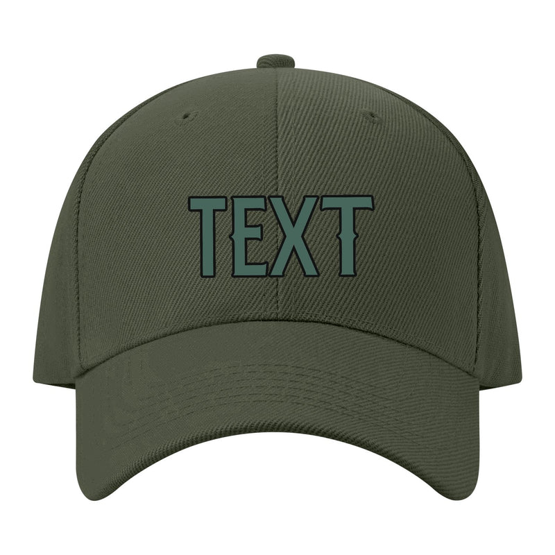 Custom Dark Green Slate Gray Hat 34B21727