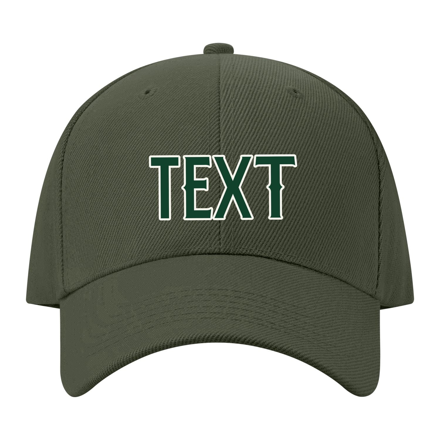 Custom Dark Green Corn Silk Hat 34B21805