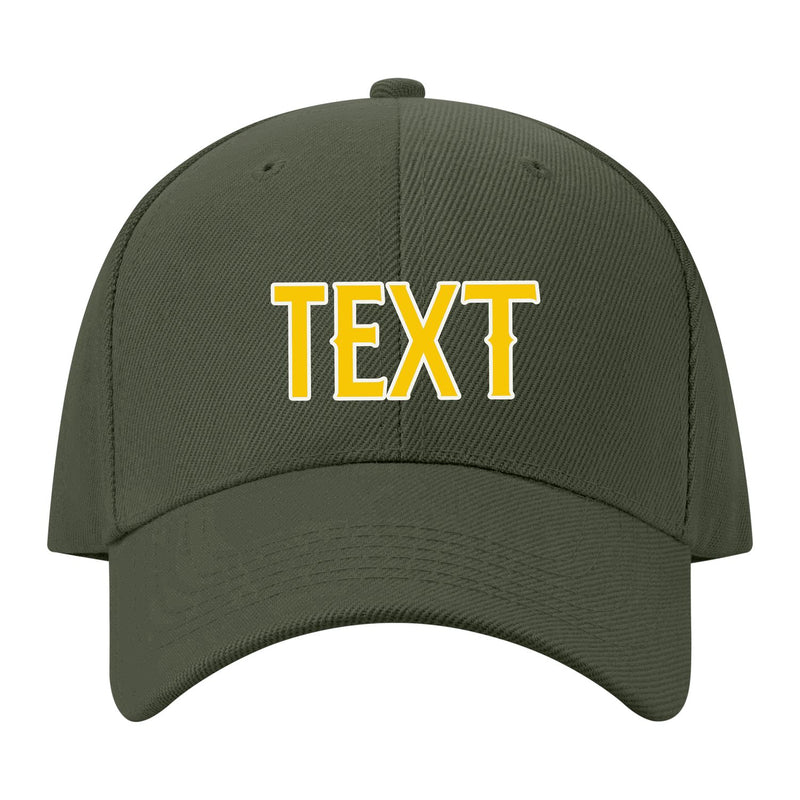 Custom Dark Green Peach Powder Hat 34B21830