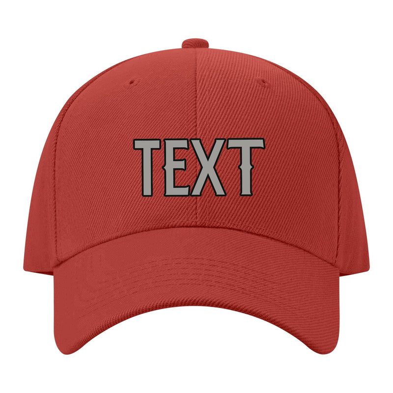 Custom Coral Red Light Green Hat 35B21704