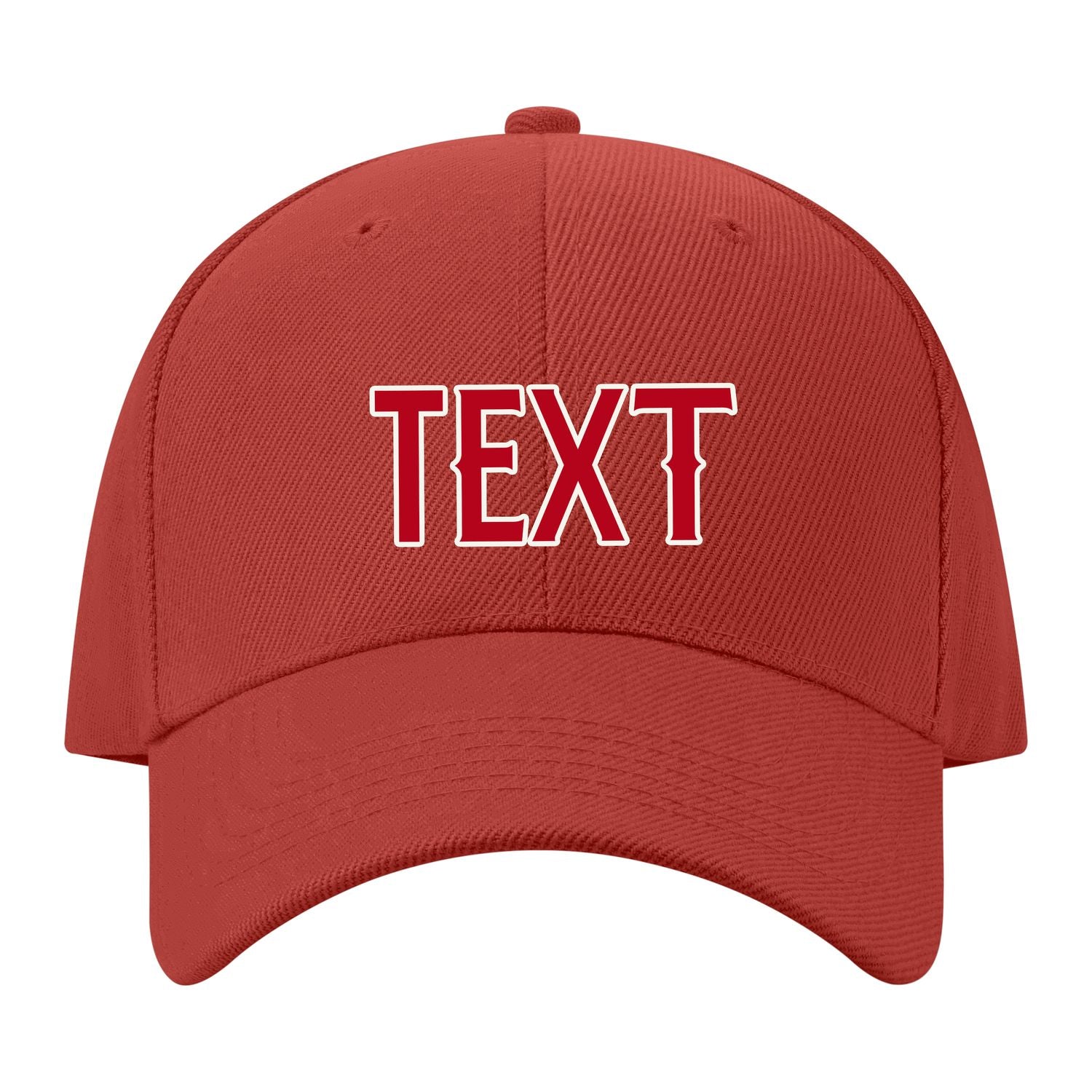 Custom Coral Red Crimson Red Hat 35B21814