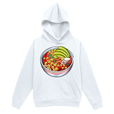 Tailorly Men's Printed Hoodie - Colorful Ingredients With Fresh Fruit Chunks In Delicious Food Bowl