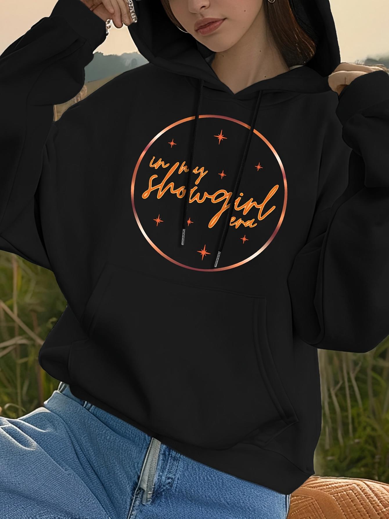 Tailorly Women's Printed Hoodie - Western Showgirl Moonlight Glow With Shining Stars Hoodie