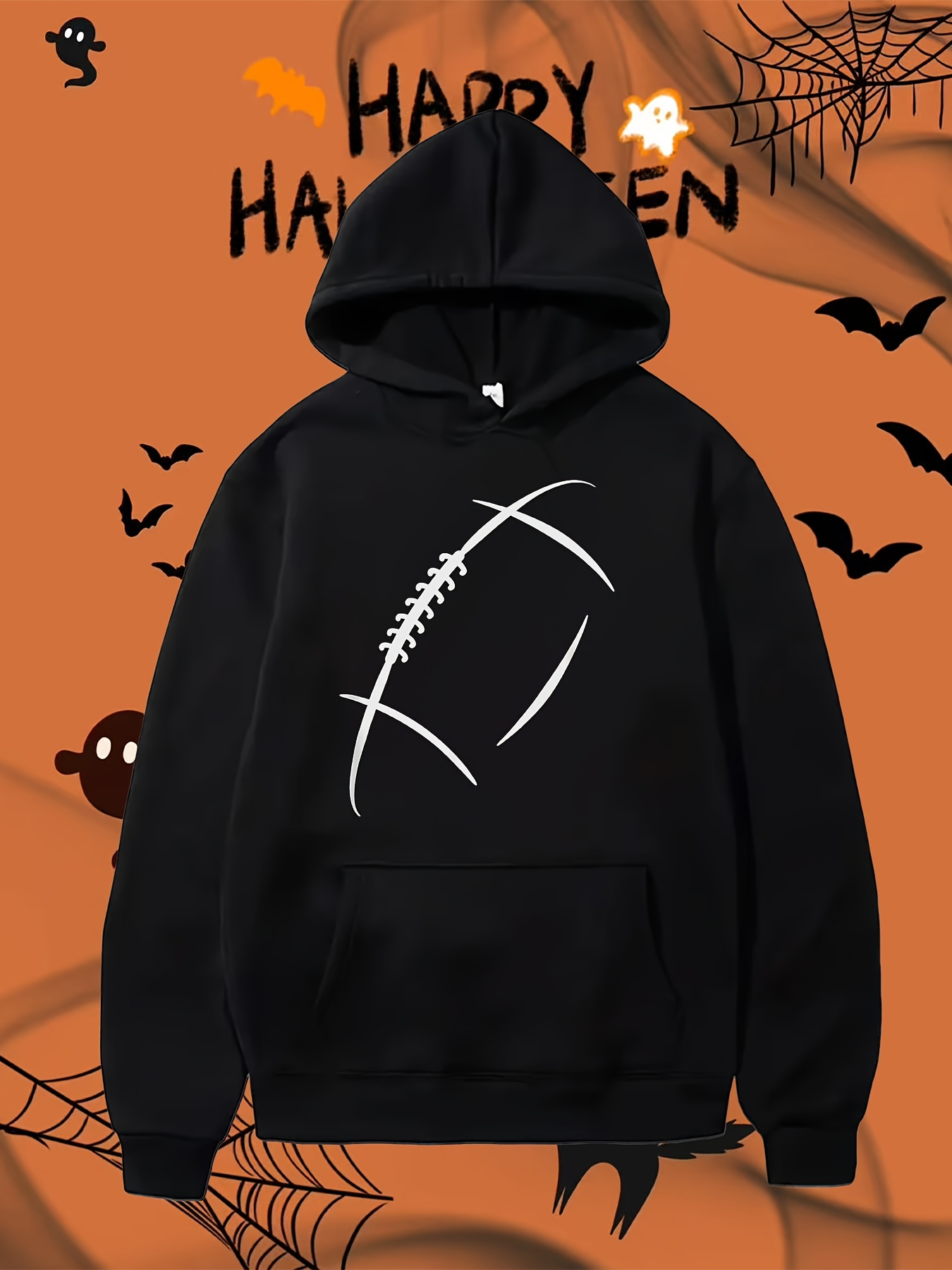 Tailorly Men's Printed Hoodie - Stylish Graphic Lines Creating An Abstract Minimalist Football