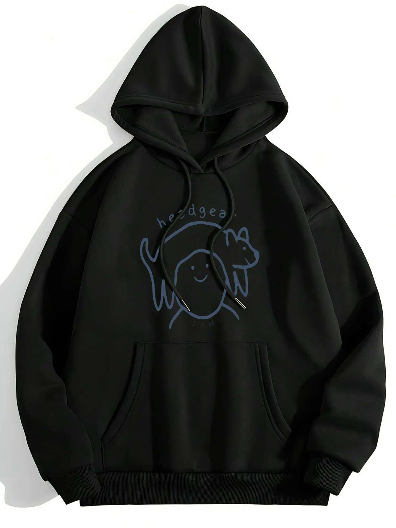 Tailorly Women's Printed Hoodie - Hand Drawn Minimalist Line Art Portrait Hoodie