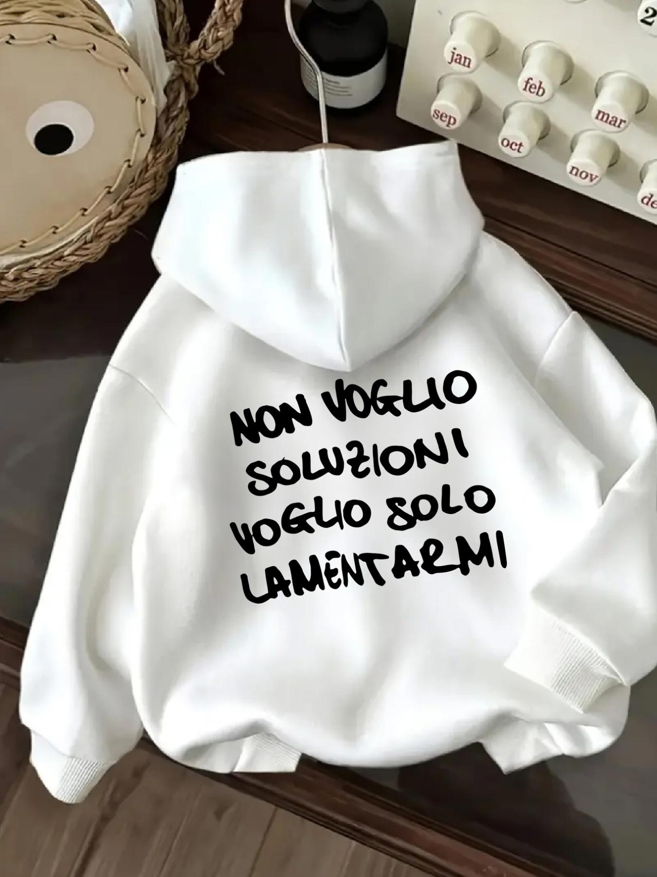 Tailorly Women's Printed Hoodie - I Dont Want Solutions I Just Want to Complain Slogan Print