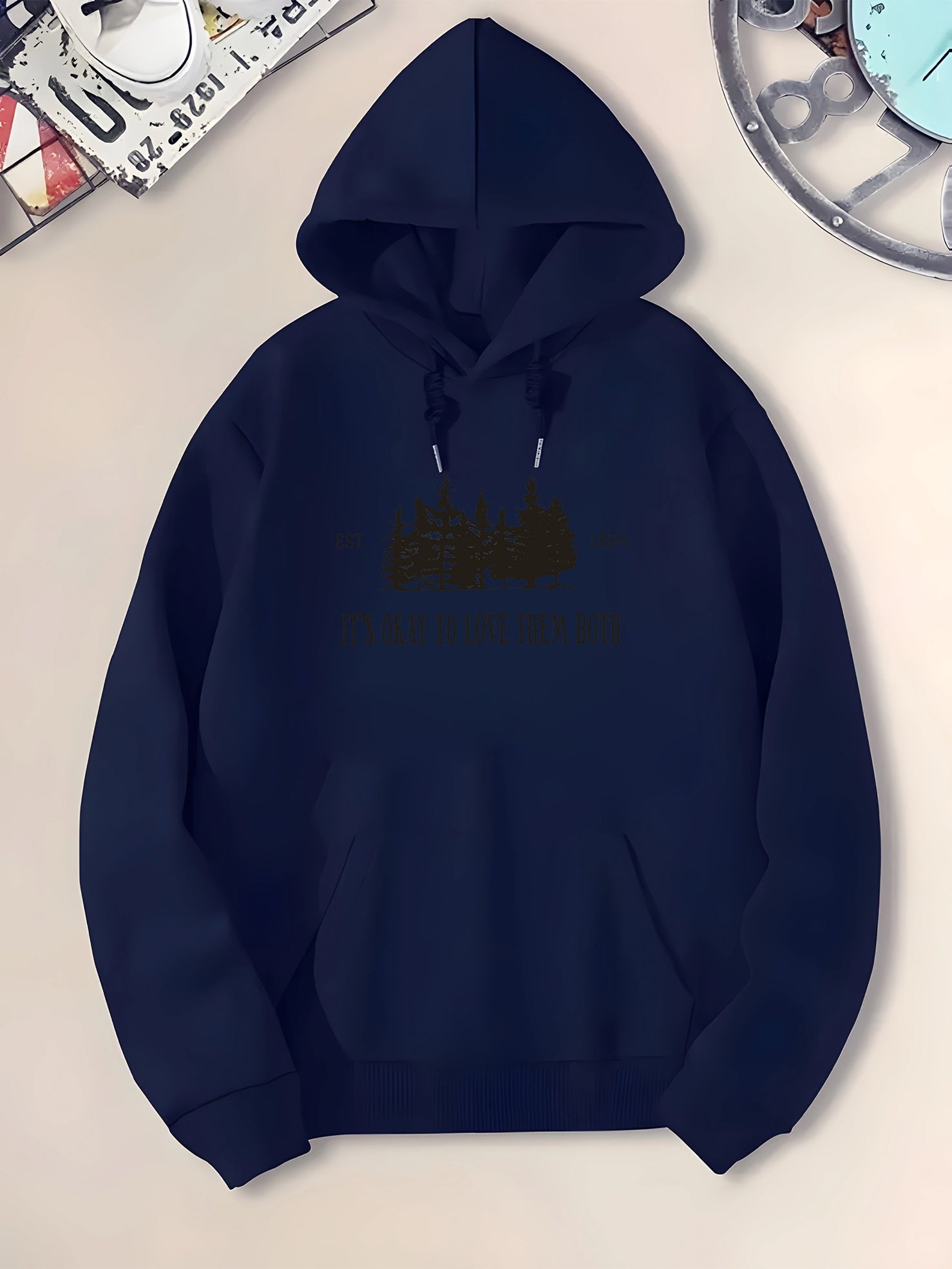 Tailorly Men's Printed Hoodie - Vibrant Cartoon Characters