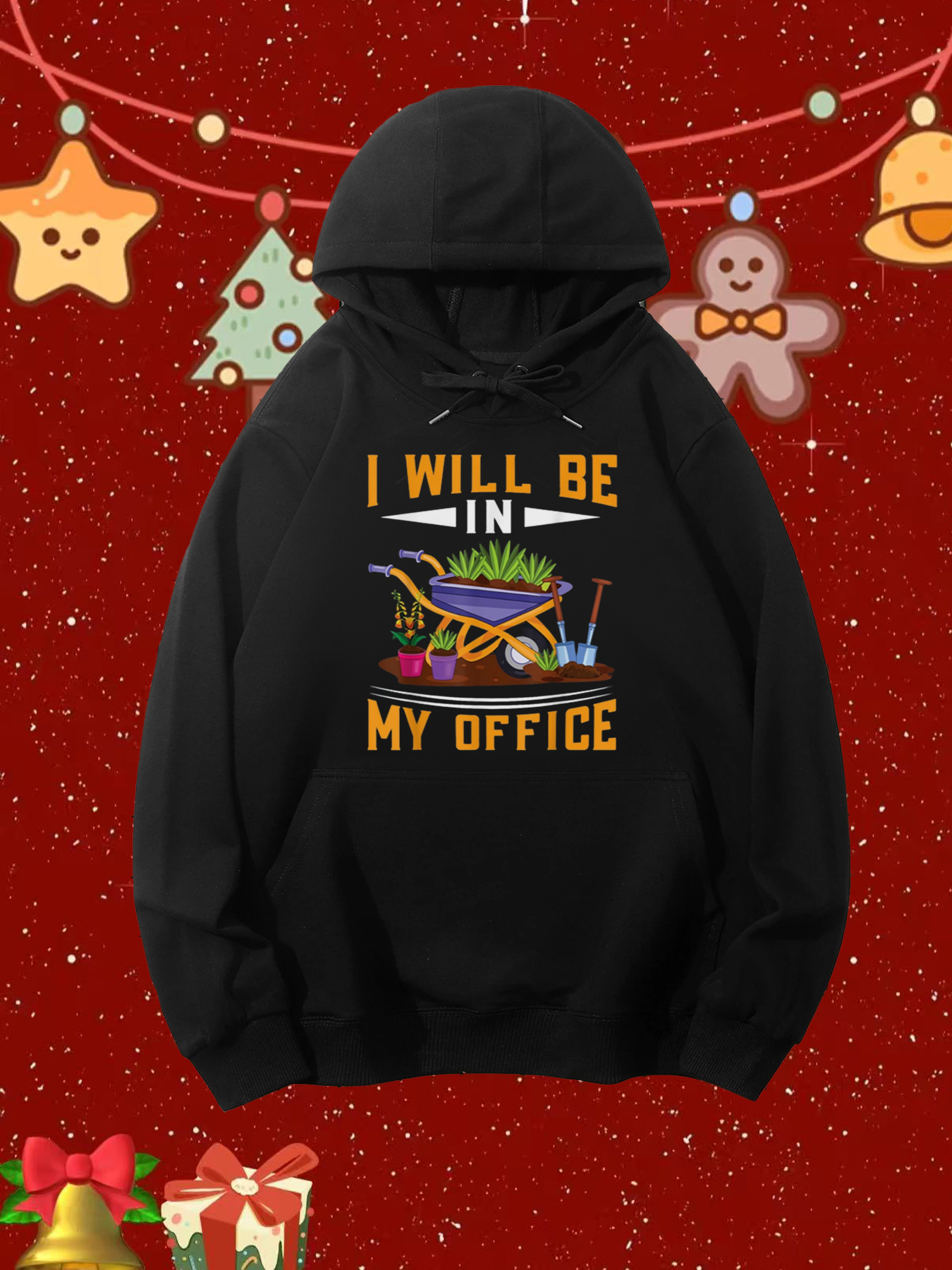 Tailorly Men's Printed Hoodie - I Will Be In My Office With Comical Dinosaur At Desk