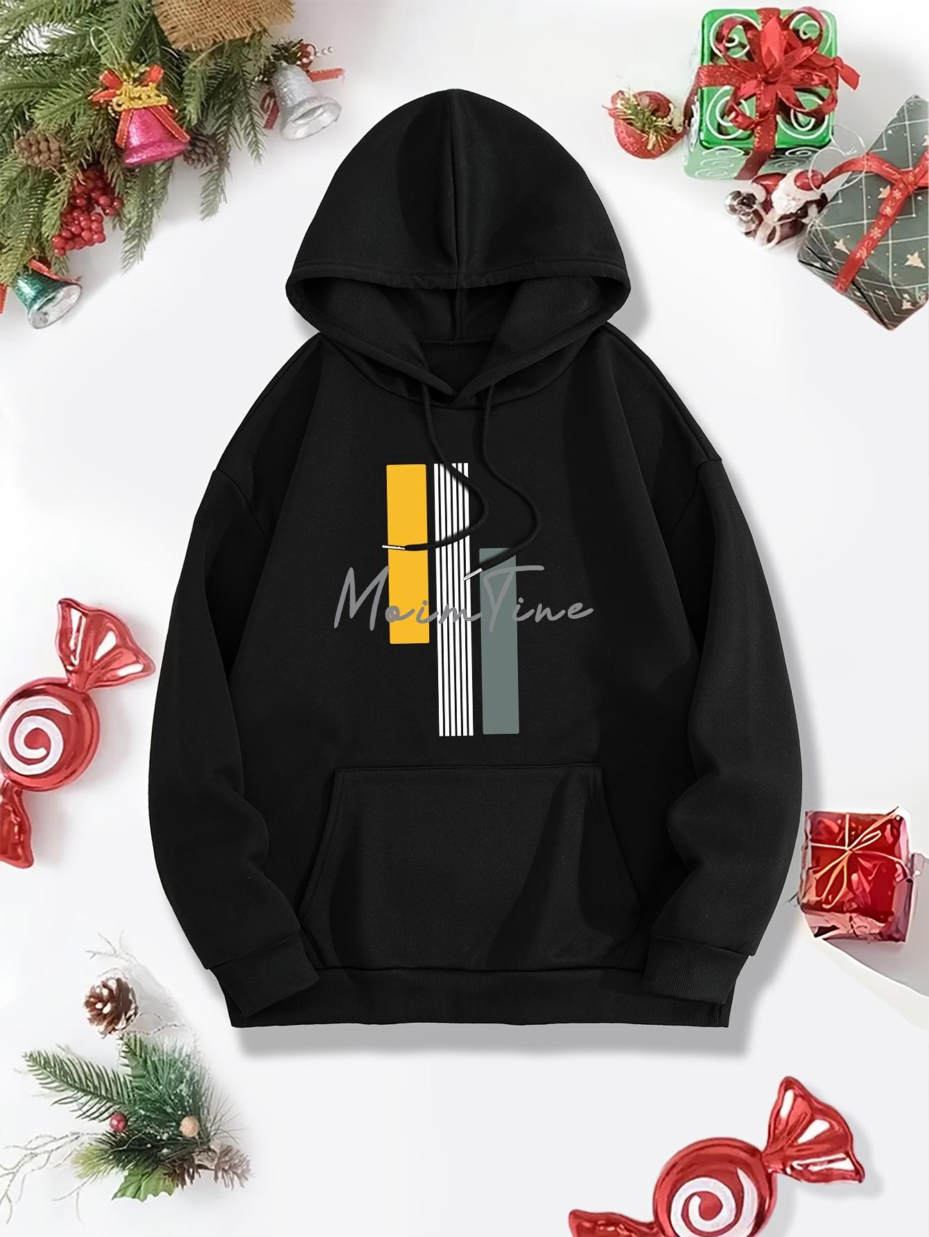 Tailorly Women's Printed Hoodie - Morning Time Pastel Geometric Shapes With Minimalist Line Art Hoodie