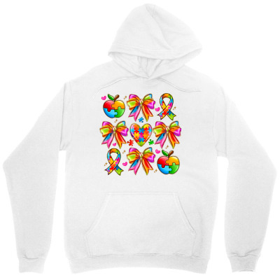 Tailorly Women's Printed Hoodie - Vibrant Rainbow Hearts And Colorful Ribbons Celebrating Hope Awareness Symbol