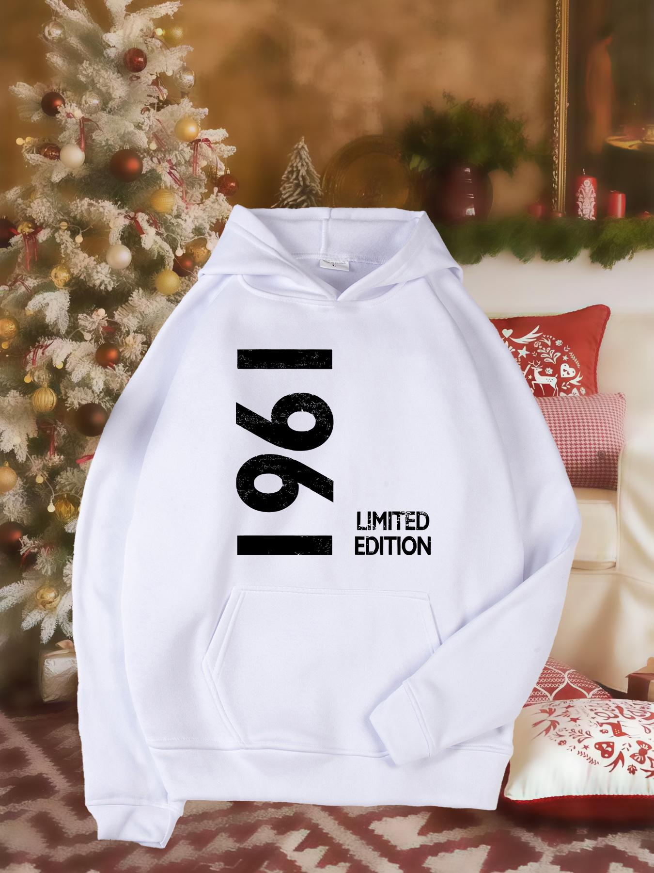 Tailorly Women's Printed Hoodie - Limited Edition Vertical Black Year Print Hoodie