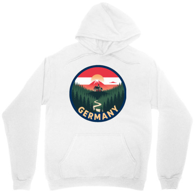 Tailorly Women's Printed Hoodie - Germany Winding Mountain Road With Majestic Peaks At Sunset