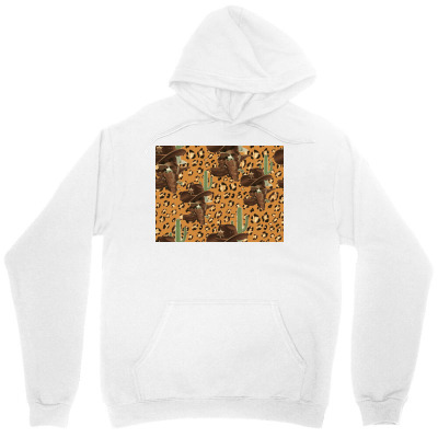 Tailorly Women's Printed Hoodie - Golden Savannah Pattern With Wild Giraffes And Acacia Trees Among Dappled Sunlight Jungle