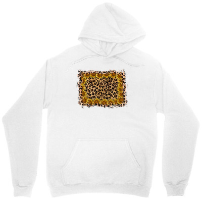 Tailorly Women's Printed Hoodie - Wild Abstract Spots With Natural Furry Brown Patch Animal Pattern
