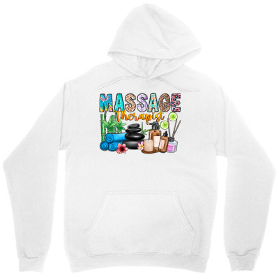 Tailorly Women's Printed Hoodie - Massage Therapy Wooden Sticks Stones And Aromatic Oils Among Lit Candles Hoodie