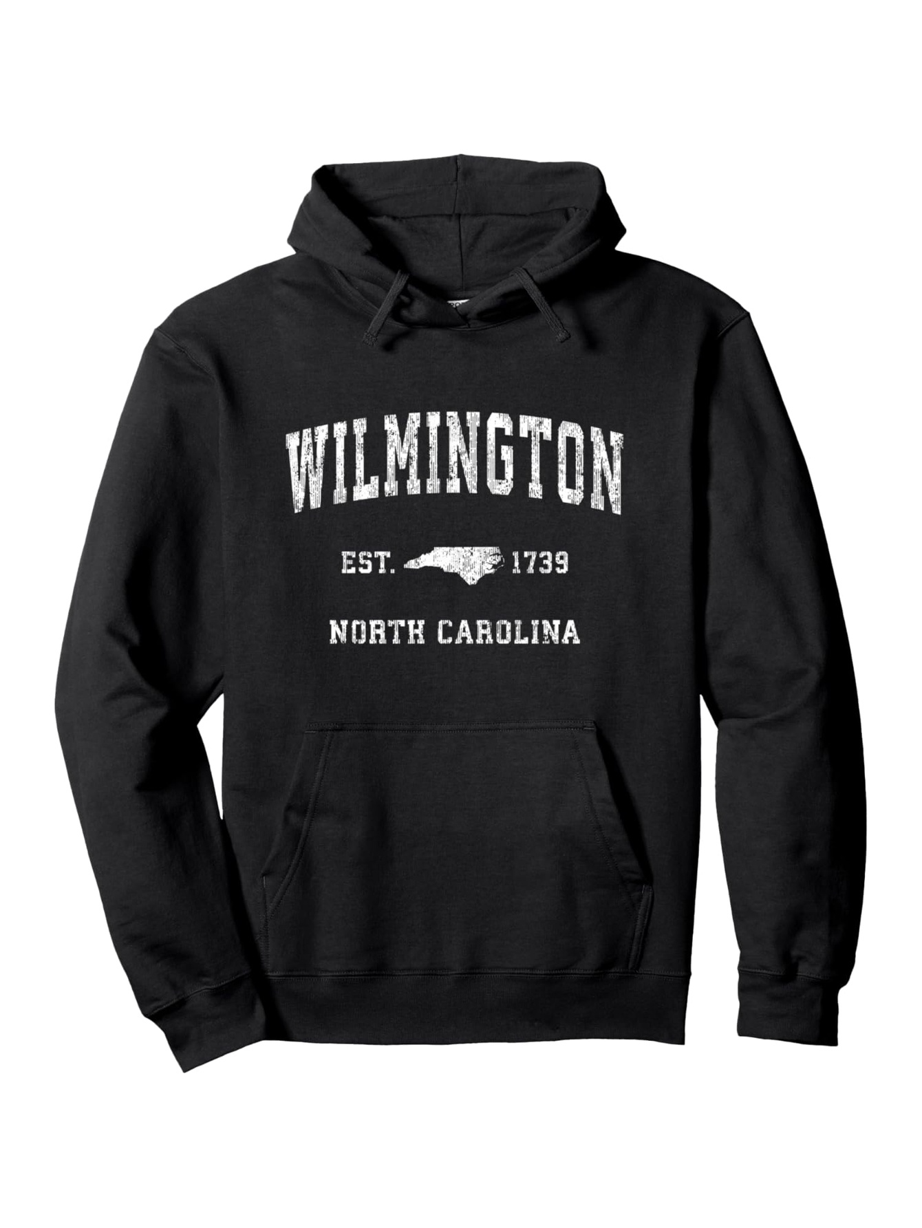 Tailorly Men's Printed Hoodie - Wilmington North Carolina State Year Graphic Hoodie